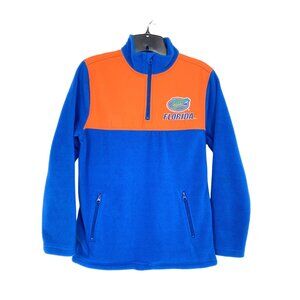 Peak Season Youth L UF Florida Gators 1/4 Zip Jacket Fleece Embroidered Albert